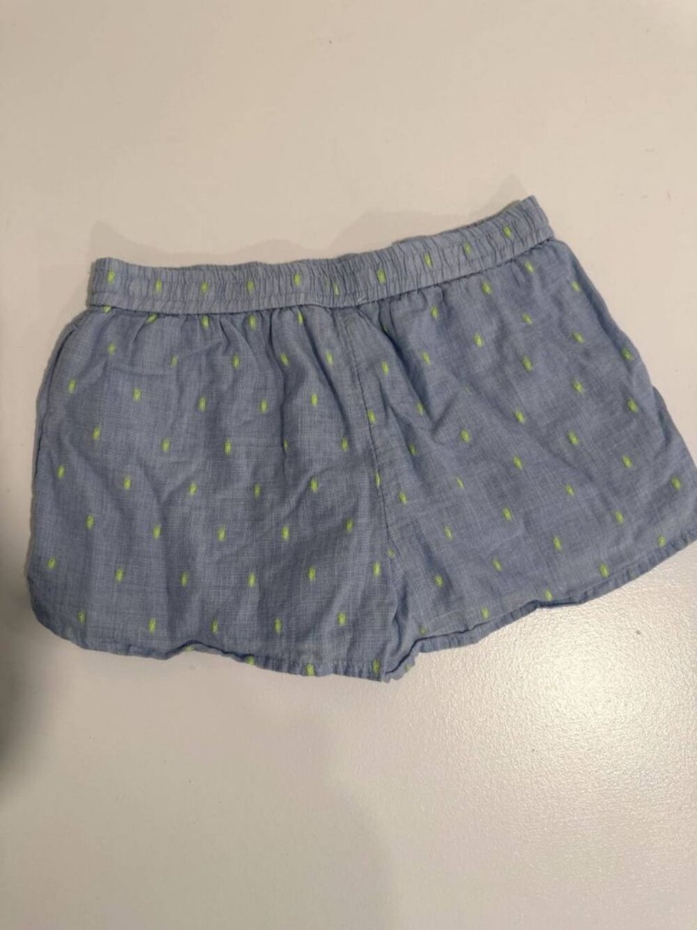 Vineyard Vines Girls Blue Neon Print Pull-On Shorts XS